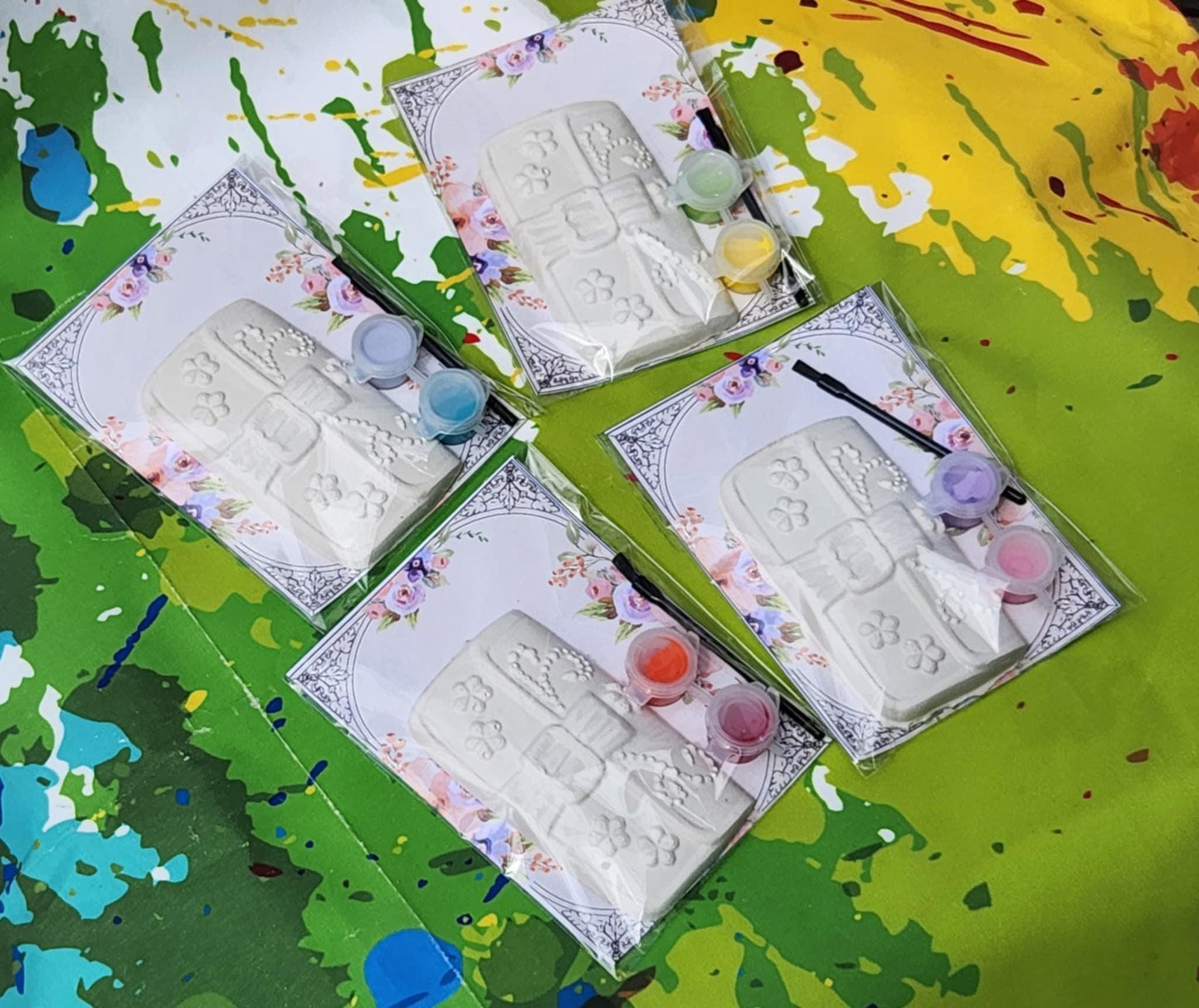 Makeup Purse Plaster Painting Kit: Sleepover Party Favor, Non-Toxic