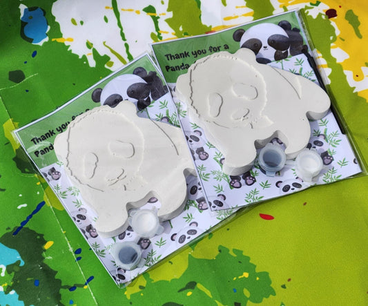 Panda Plaster Paint Kits l Panda party Favors| Cute Kids Art Activity | DIY Painting Party Favors | Panda Birthday Craft l Panda Gifts