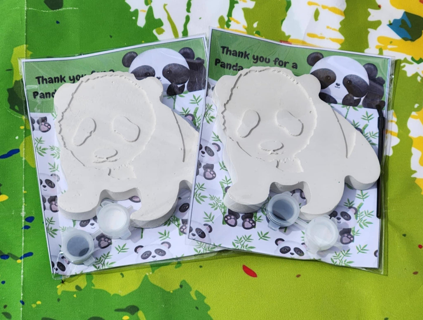 Panda Plaster Paint Kits l Panda party Favors| Cute Kids Art Activity | DIY Painting Party Favors | Panda Birthday Craft l Panda Gifts