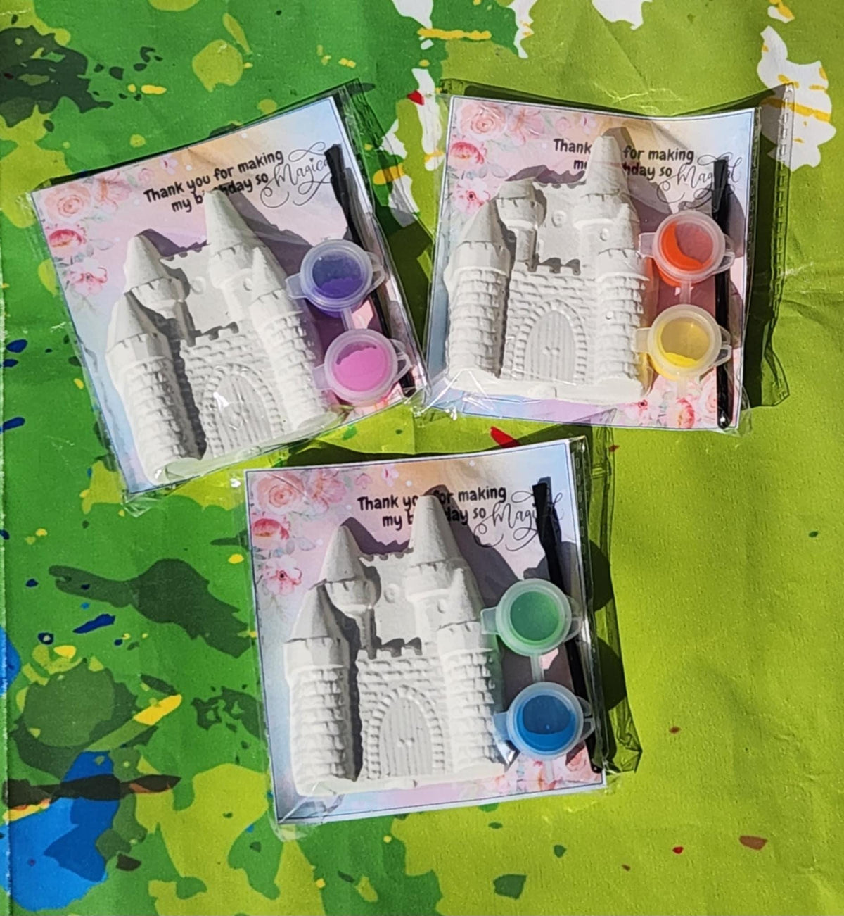 Castle Paint Kit Party Favor | Princess Birthday Craft | DIY Castle Painting Kit for Kids | Magical Party Favor | Fairytale Art Gift
