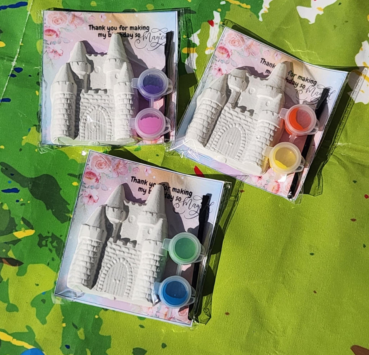 Castle Paint Kit Party Favor | Princess Birthday Craft | DIY Castle Painting Kit for Kids | Magical Party Favor | Fairytale Art Gift
