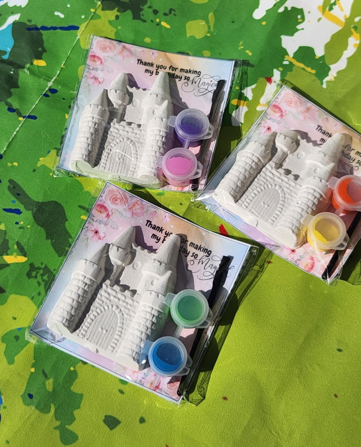 Castle Paint Kit Party Favor | Princess Birthday Craft | DIY Castle Painting Kit for Kids | Magical Party Favor | Fairytale Art Gift