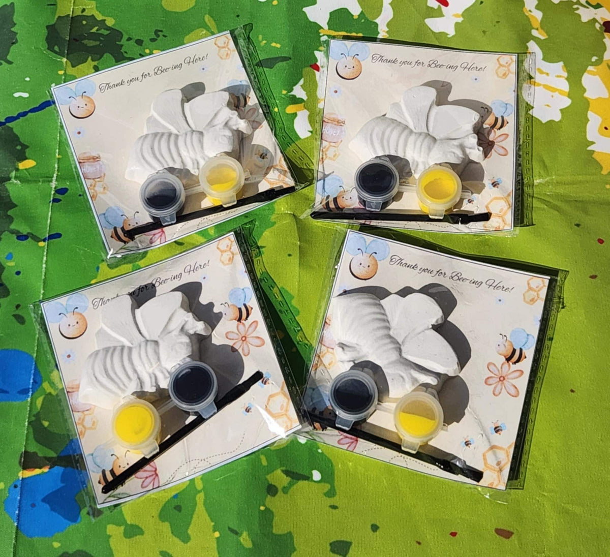 Bee Paint Kit Party Favor | Bumble Bee Birthday Craft | DIY Painting Kit for Kids | Garden Party Favor | Bee Art Activity