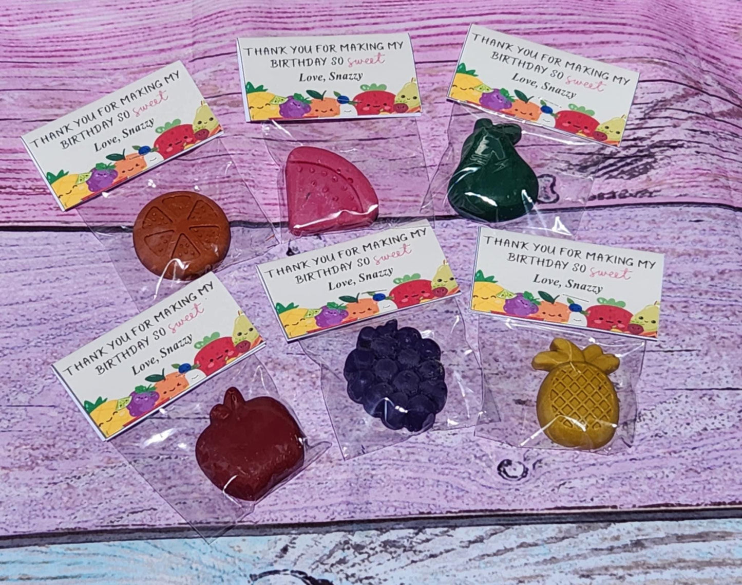Twotti Fruitti Crayons: Fruit Party Favors for Kids
