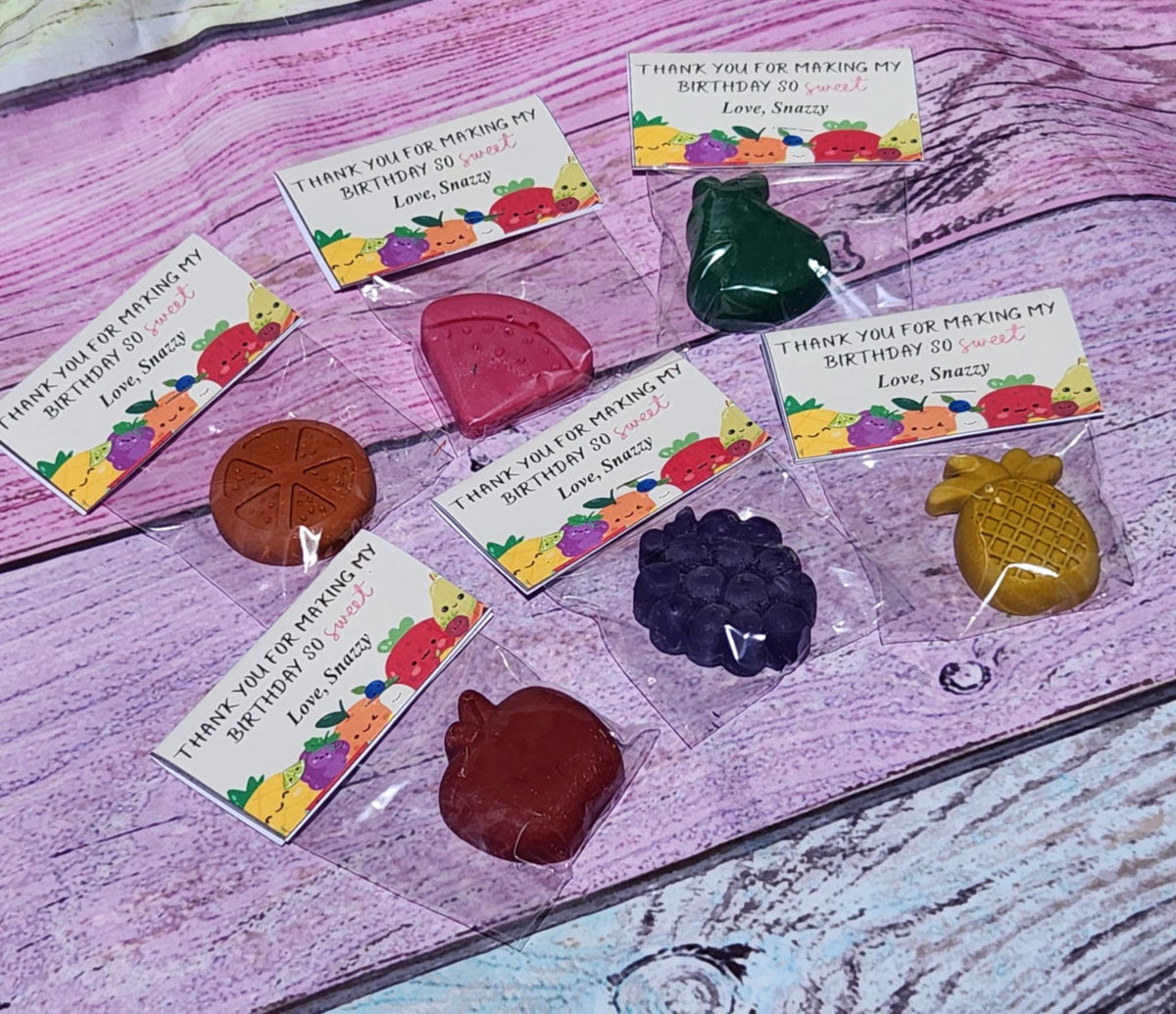Twotti Fruitti Crayons: Fruit Party Favors for Kids