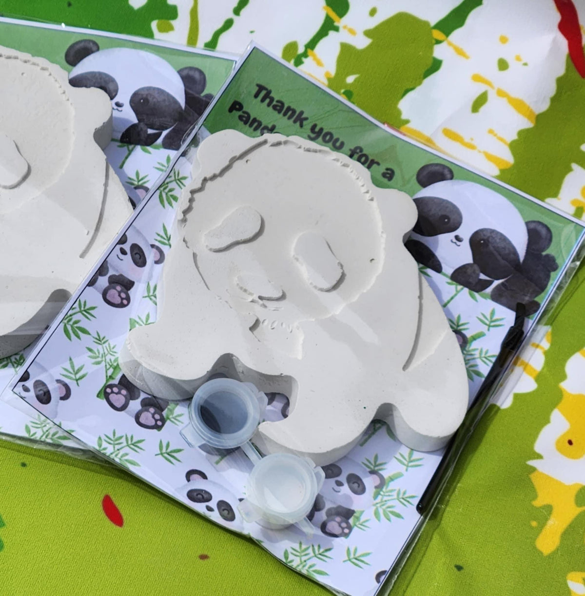 Panda Plaster Paint Kits l Panda party Favors| Cute Kids Art Activity | DIY Painting Party Favors | Panda Birthday Craft l Panda Gifts