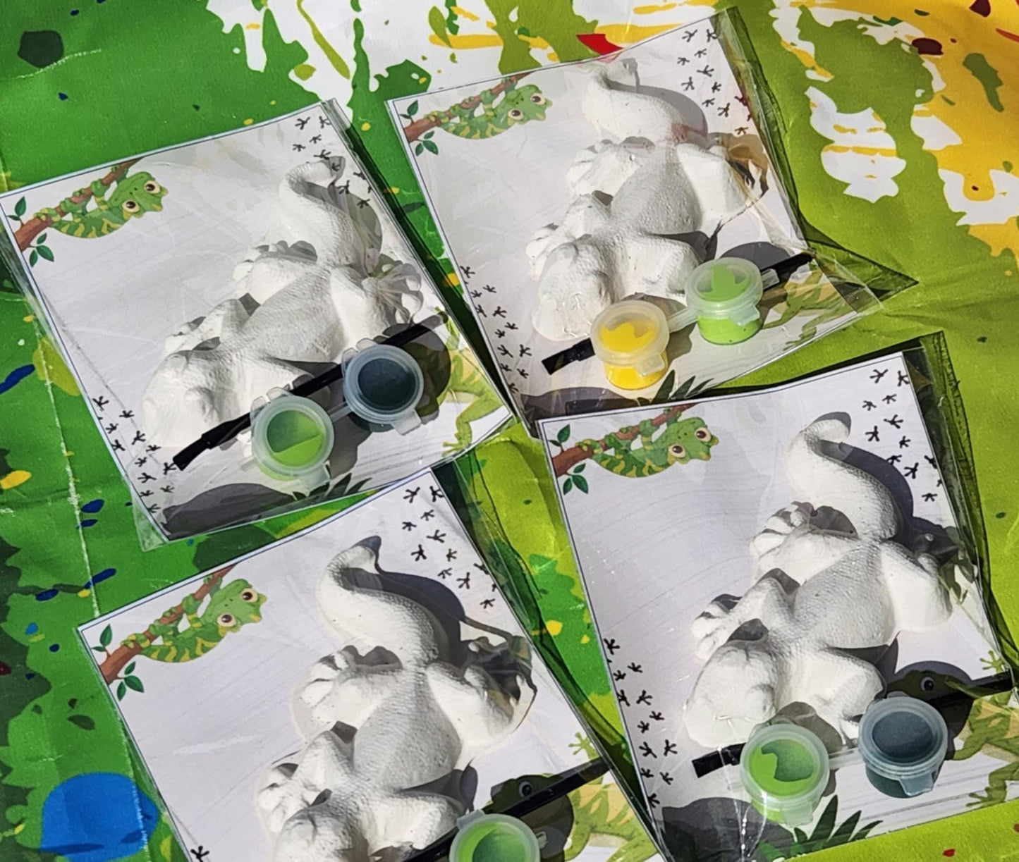 Lizard Paint Kit for Kids | DIY Reptile Craft Activity | Party Favor | Lizard Plaster Painting Kit | Birthday Art Gift | Reptile Party Favor