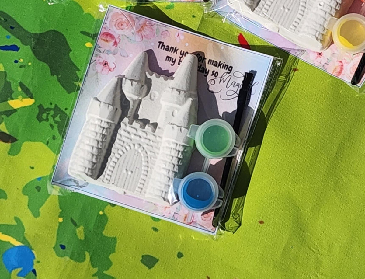 Castle Paint Kit Party Favor | Princess Birthday Craft | DIY Castle Painting Kit for Kids | Magical Party Favor | Fairytale Art Gift