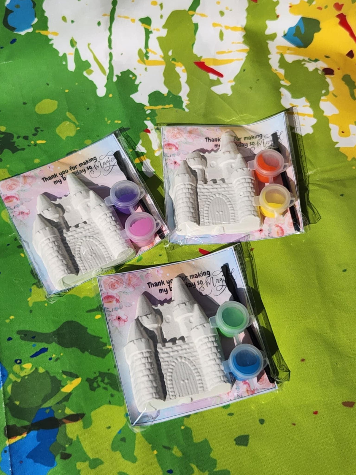 Castle Paint Kit Party Favor | Princess Birthday Craft | DIY Castle Painting Kit for Kids | Magical Party Favor | Fairytale Art Gift