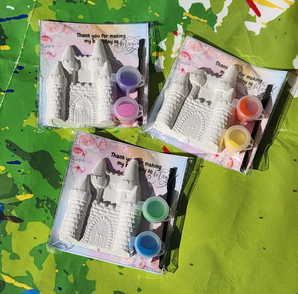 Castle Paint Kit Party Favor | Princess Birthday Craft | DIY Castle Painting Kit for Kids | Magical Party Favor | Fairytale Art Gift