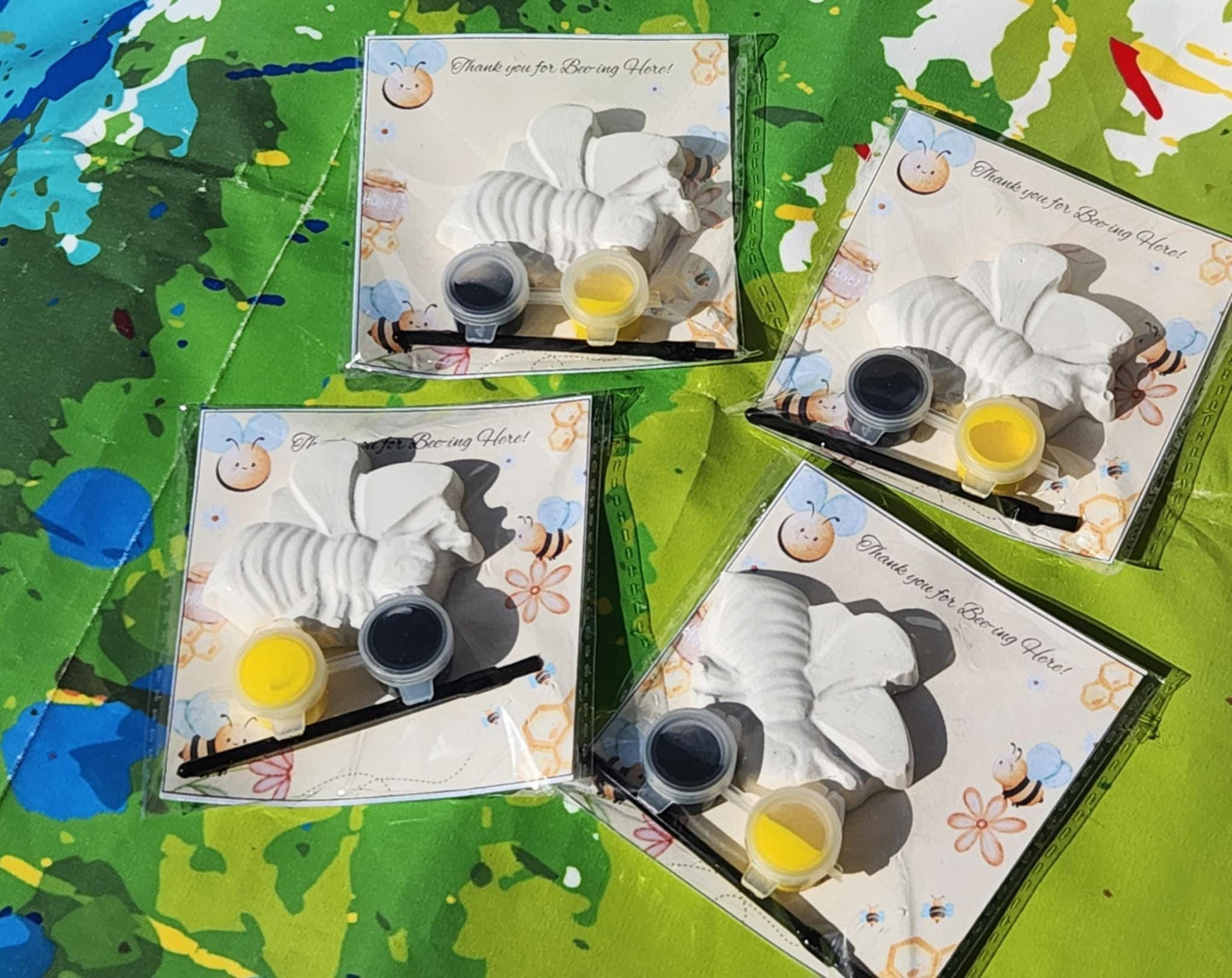 Bee Paint Kit Party Favor | Bumble Bee Birthday Craft | DIY Painting Kit for Kids | Garden Party Favor | Bee Art Activity