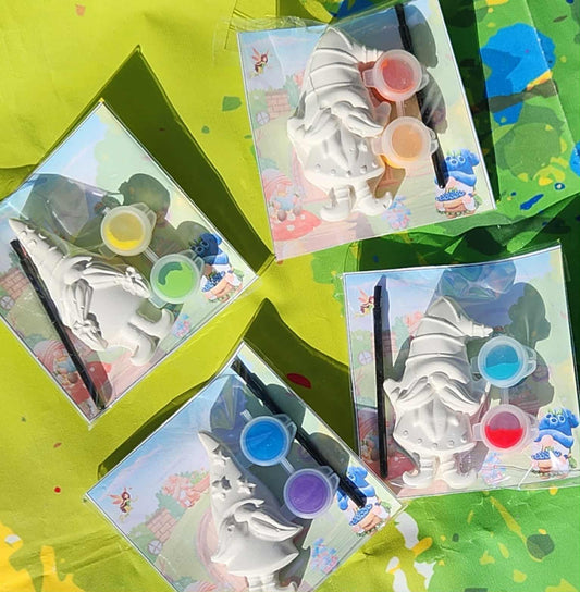 Gnome Plaster Painting Kit: DIY Craft, Party Favor, Non-Toxic Paints