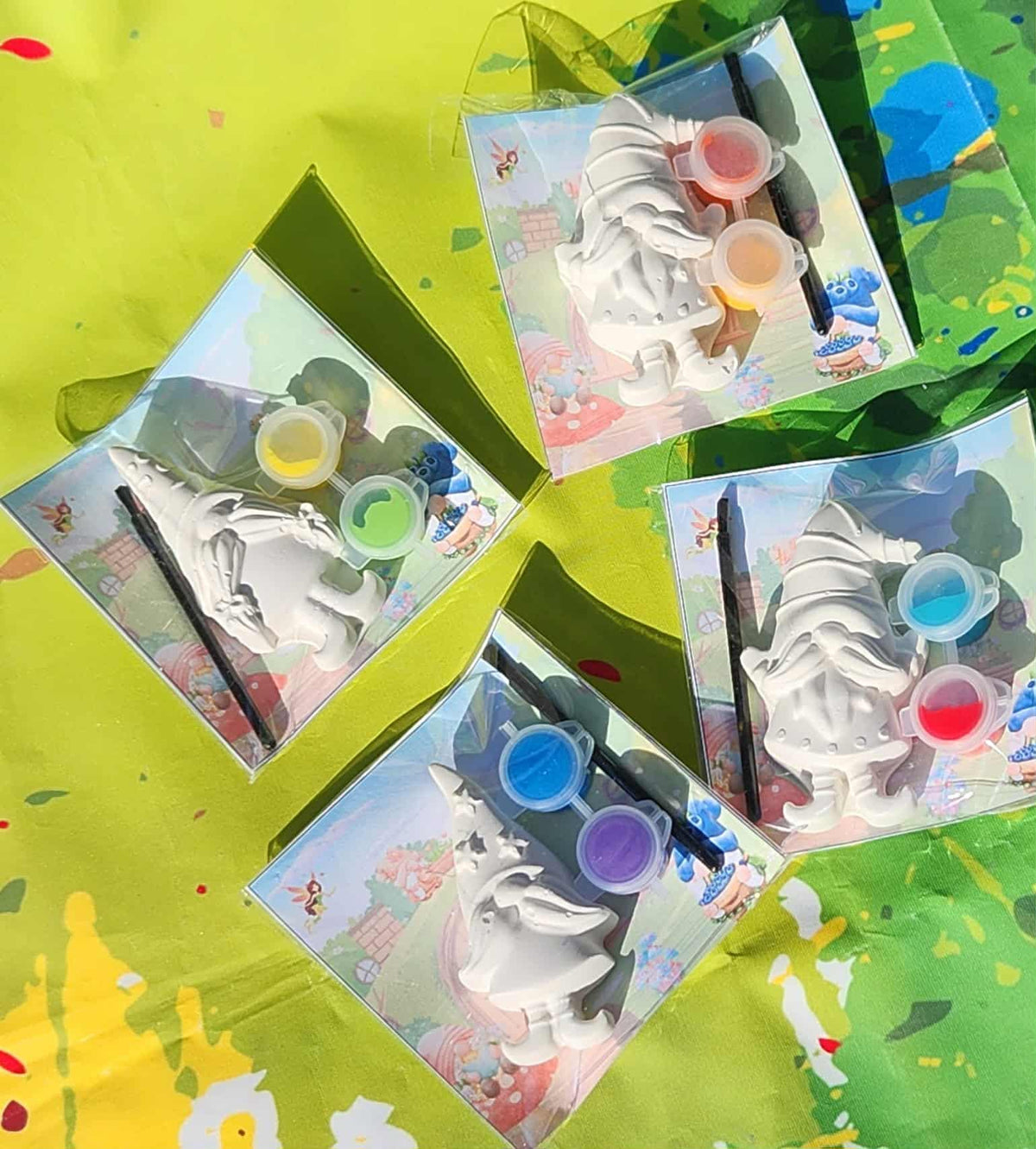 Gnome Plaster Painting Kit: DIY Craft, Party Favor, Non-Toxic Paints