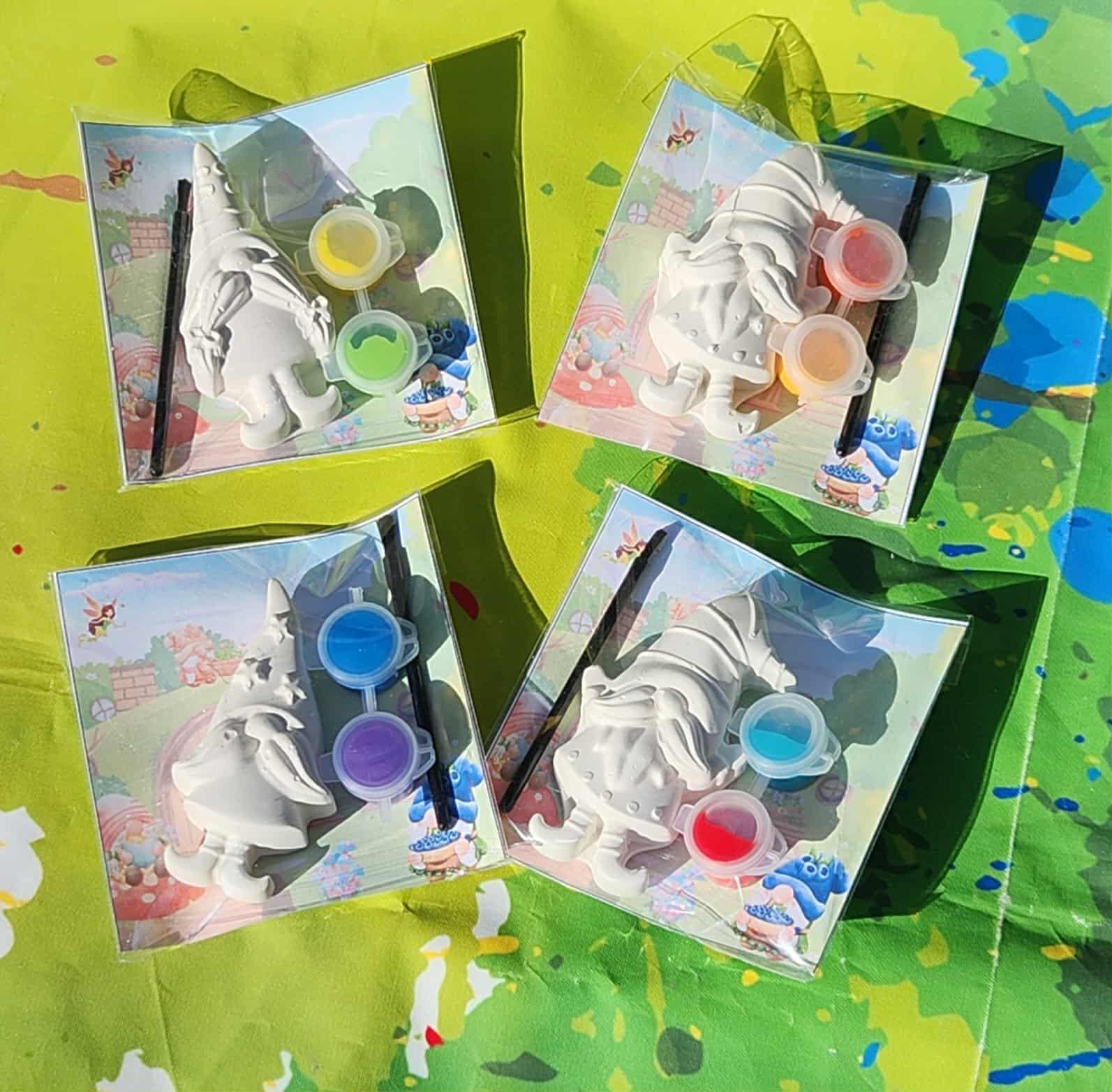 Gnome Plaster Painting Kit: DIY Craft, Party Favor, Non-Toxic Paints