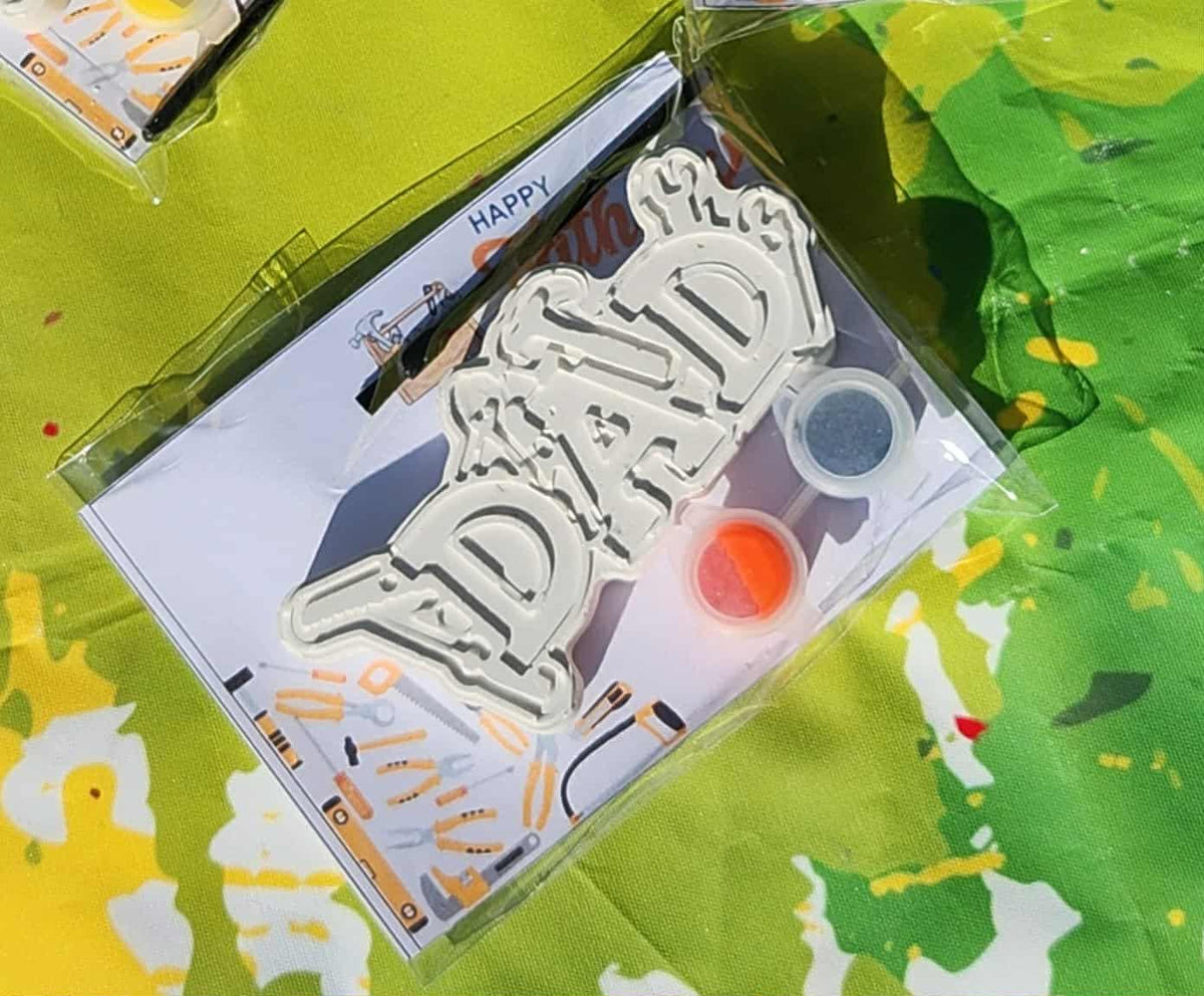 Father’s Day Classroom Craft for Kids – DIY Plaster Art Gift Activity for Preschool, Daycare, School Events, and Handmade Keepsakes