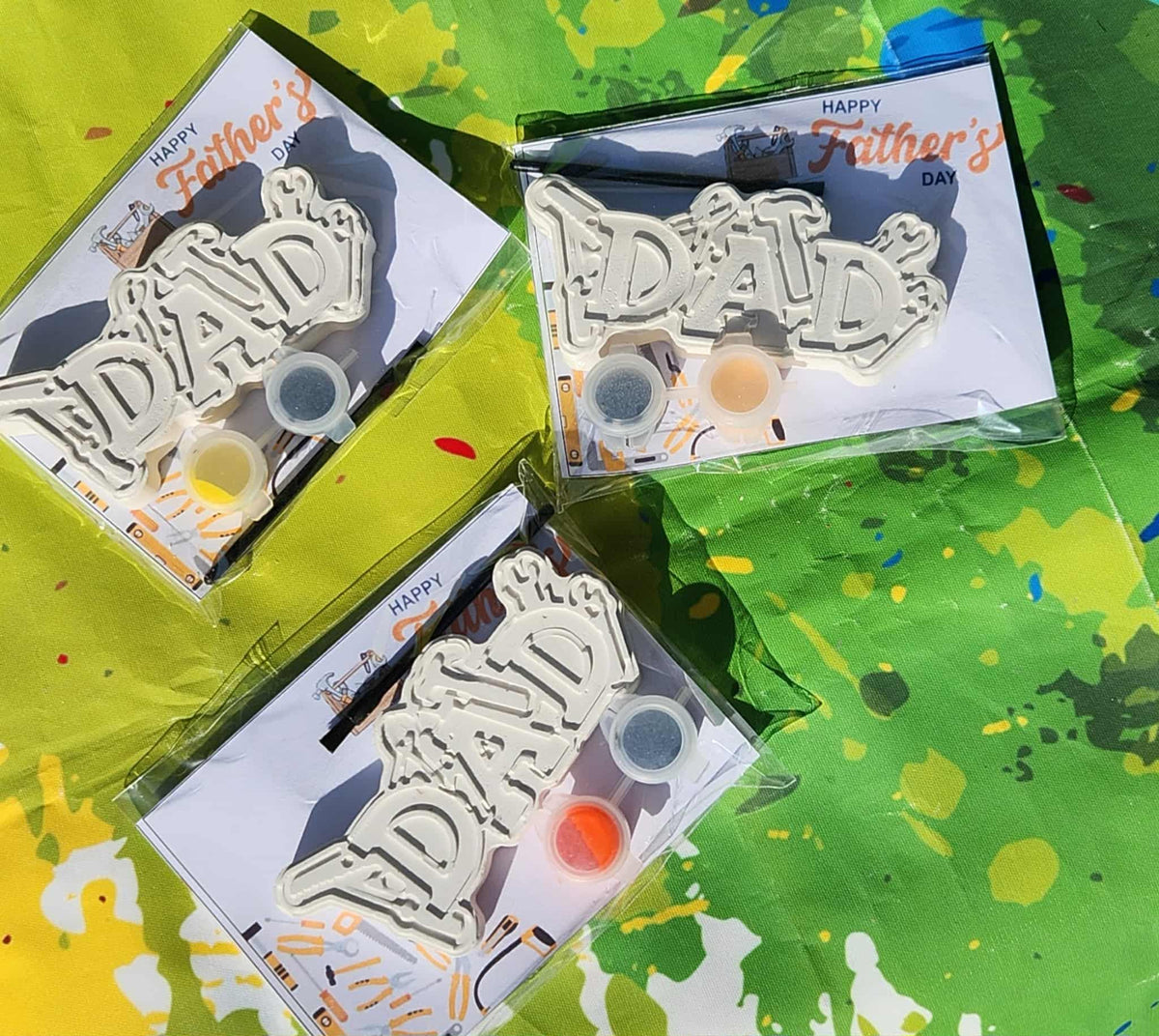 Father’s Day Classroom Craft for Kids – DIY Plaster Art Gift Activity for Preschool, Daycare, School Events, and Handmade Keepsakes
