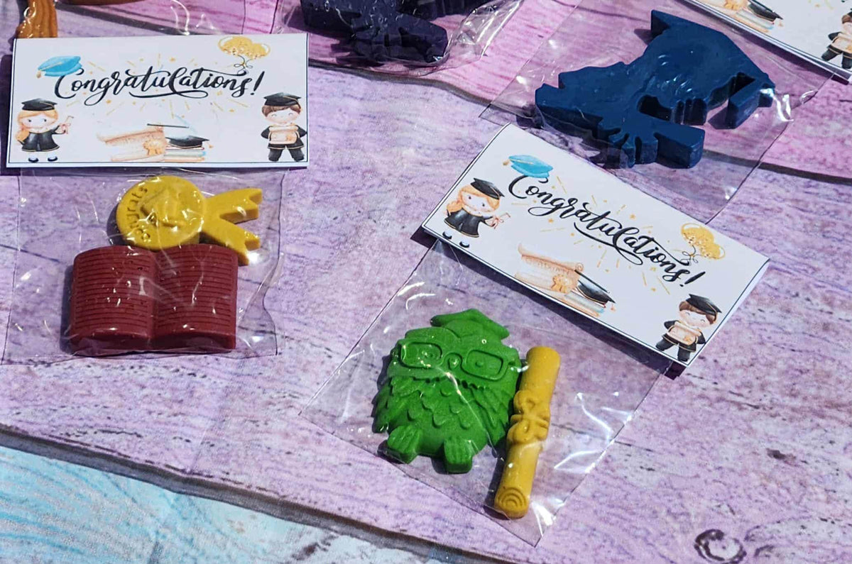 Kids Graduation Party Favors | Pre-K & Kindergarten Gifts | Non-Toxic Crayons | School Graduation Favors