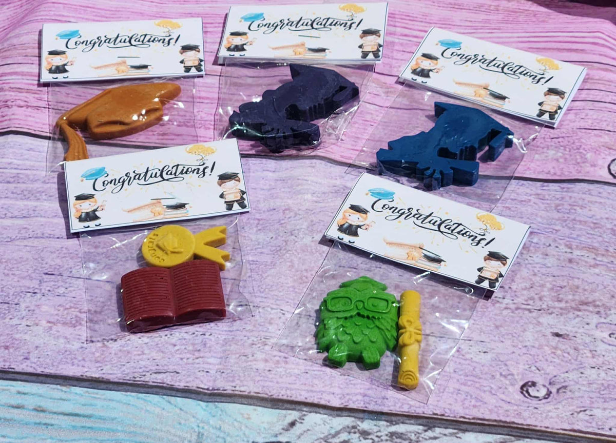 Kids Graduation Party Favors | Pre-K & Kindergarten Gifts | Non-Toxic Crayons | School Graduation Favors