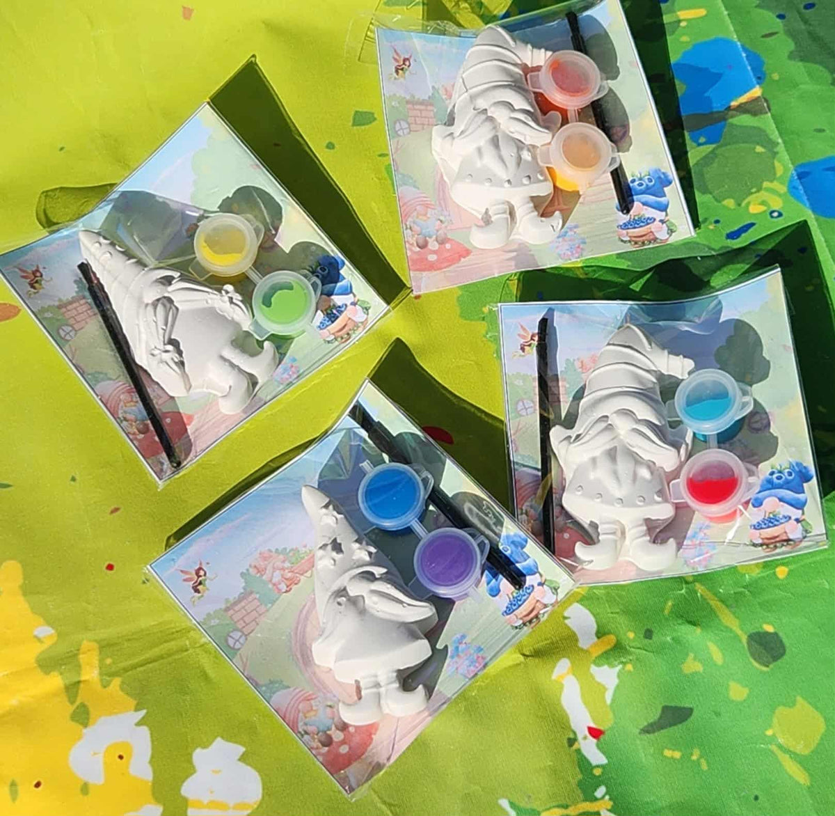 Gnome Plaster Painting Kit: DIY Craft, Party Favor, Non-Toxic Paints