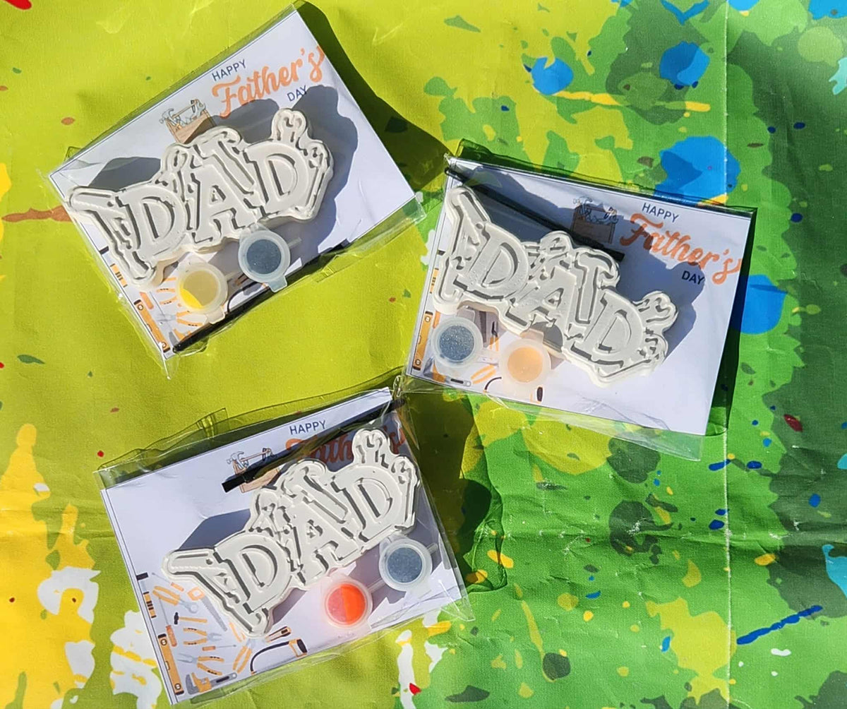 Father’s Day Classroom Craft for Kids – DIY Plaster Art Gift Activity for Preschool, Daycare, School Events, and Handmade Keepsakes