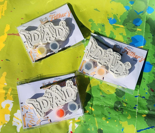 Father’s Day Classroom Craft for Kids – DIY Plaster Art Gift Activity for Preschool, Daycare, School Events, and Handmade Keepsakes