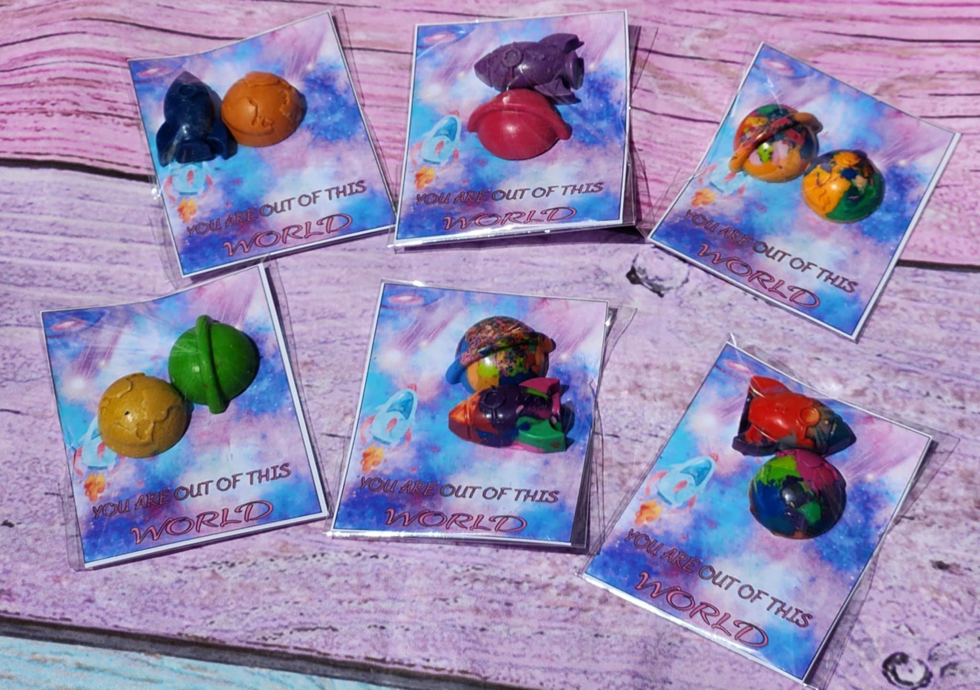 Space Theme Party Favor, Crayon names, Crayons, Birthday Party Favors, Blast Off, Aliens