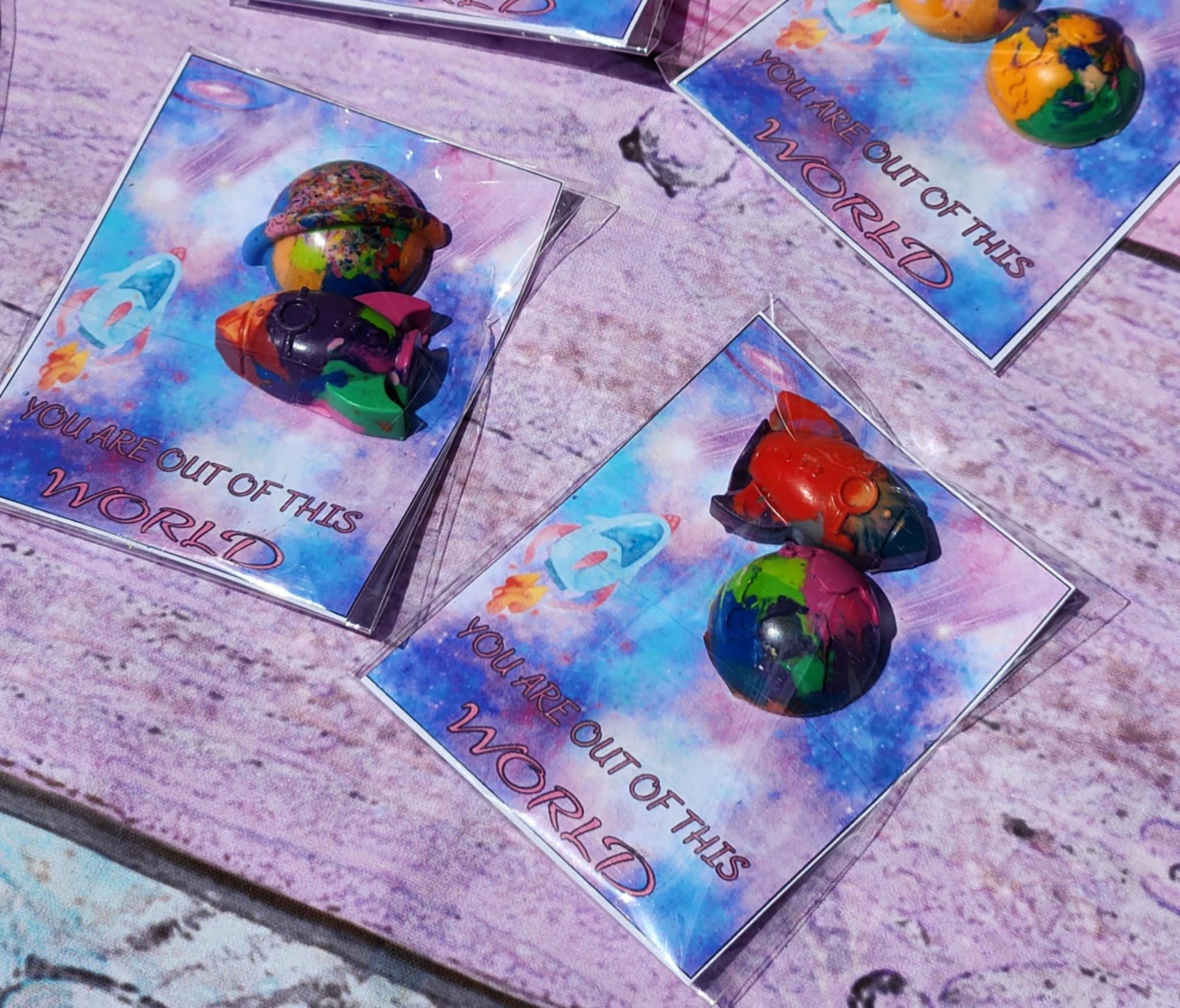 Space Theme Party Favor, Crayon names, Crayons, Birthday Party Favors, Blast Off, Aliens