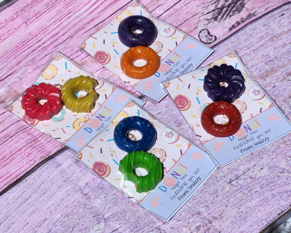 Donut Shop Crayons | Donut Party Favors | Non-Toxic Donut Crayons | Kids Birthday Favors | Classroom Favors | Donut Birthday Party