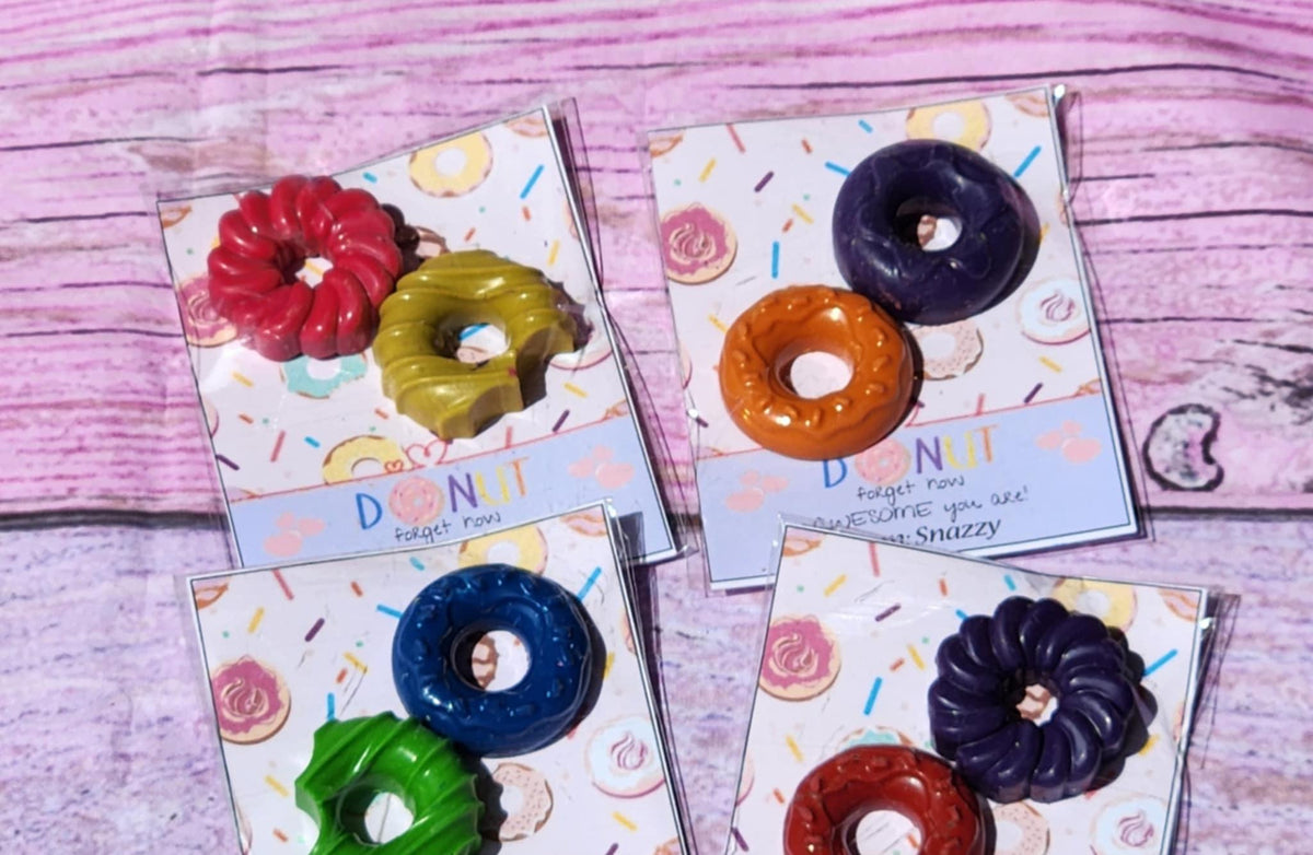 Donut Shop Crayons | Donut Party Favors | Non-Toxic Donut Crayons | Kids Birthday Favors | Classroom Favors | Donut Birthday Party