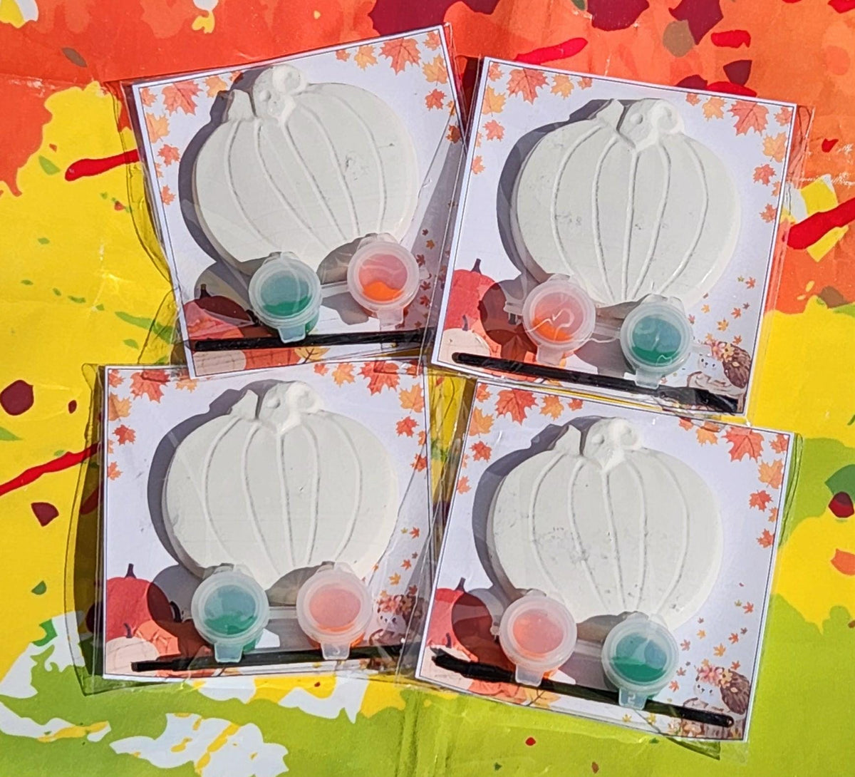 Pumpkin Plaster Painting Craft Kit | Fall Art Activity, Non-Toxic