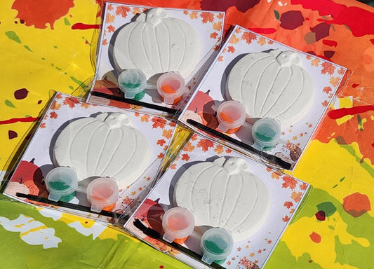 Pumpkin Plaster Painting Craft Kit | Fall Art Activity, Non-Toxic