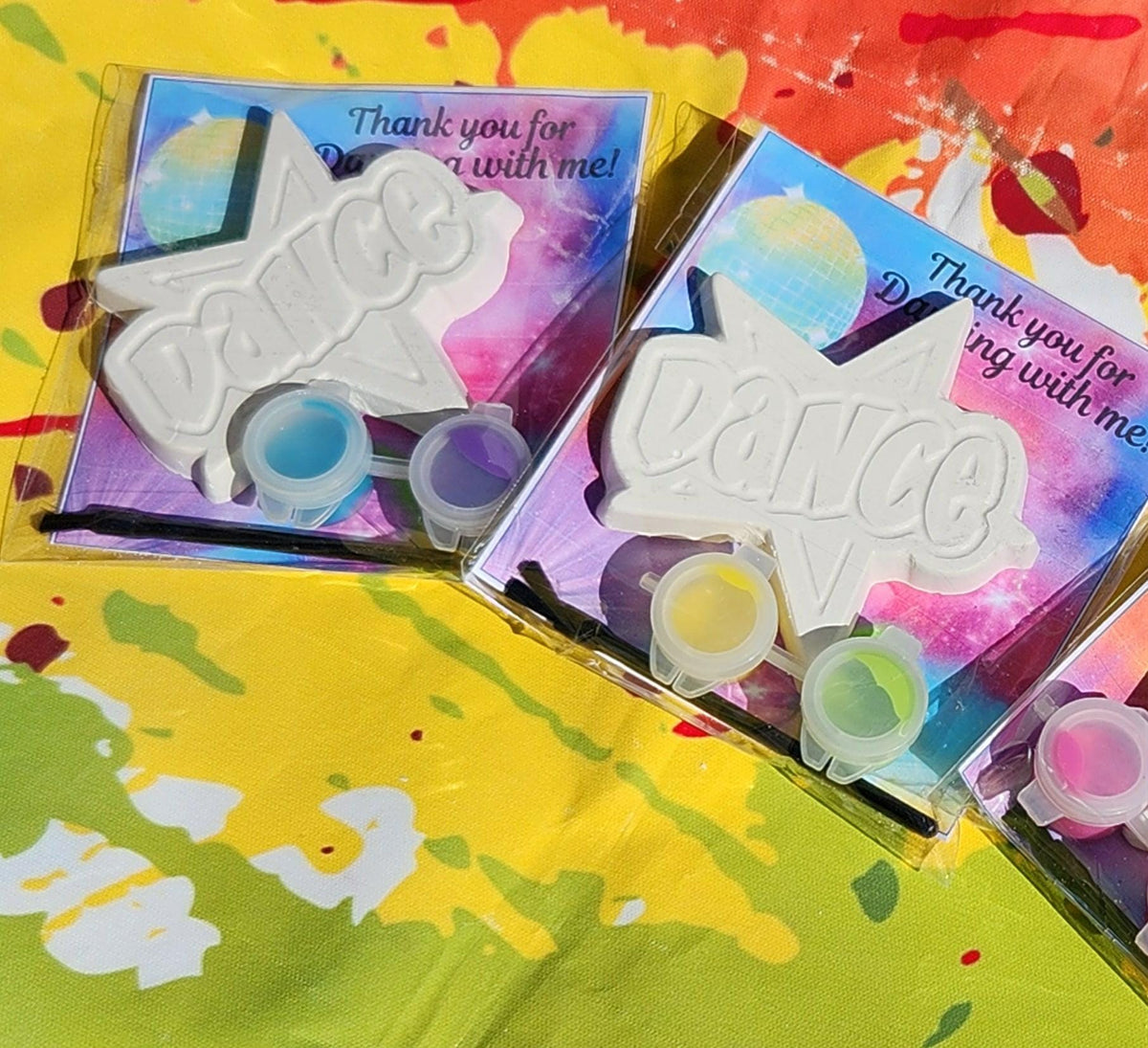 Dance Plaster Painting Craft | Ballet Birthday Party Activity