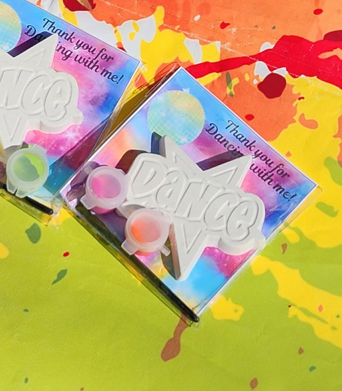 Dance Plaster Painting Craft | Ballet Birthday Party Activity