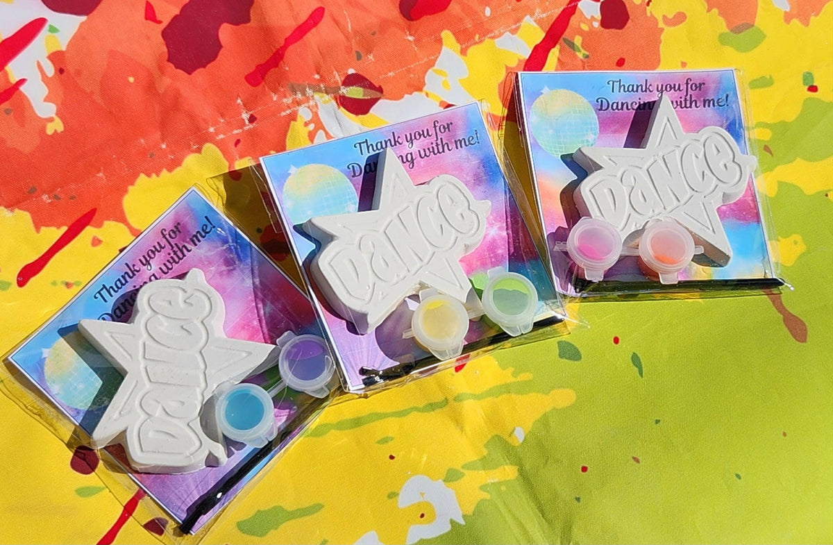 Dance Plaster Painting Craft | Ballet Birthday Party Activity
