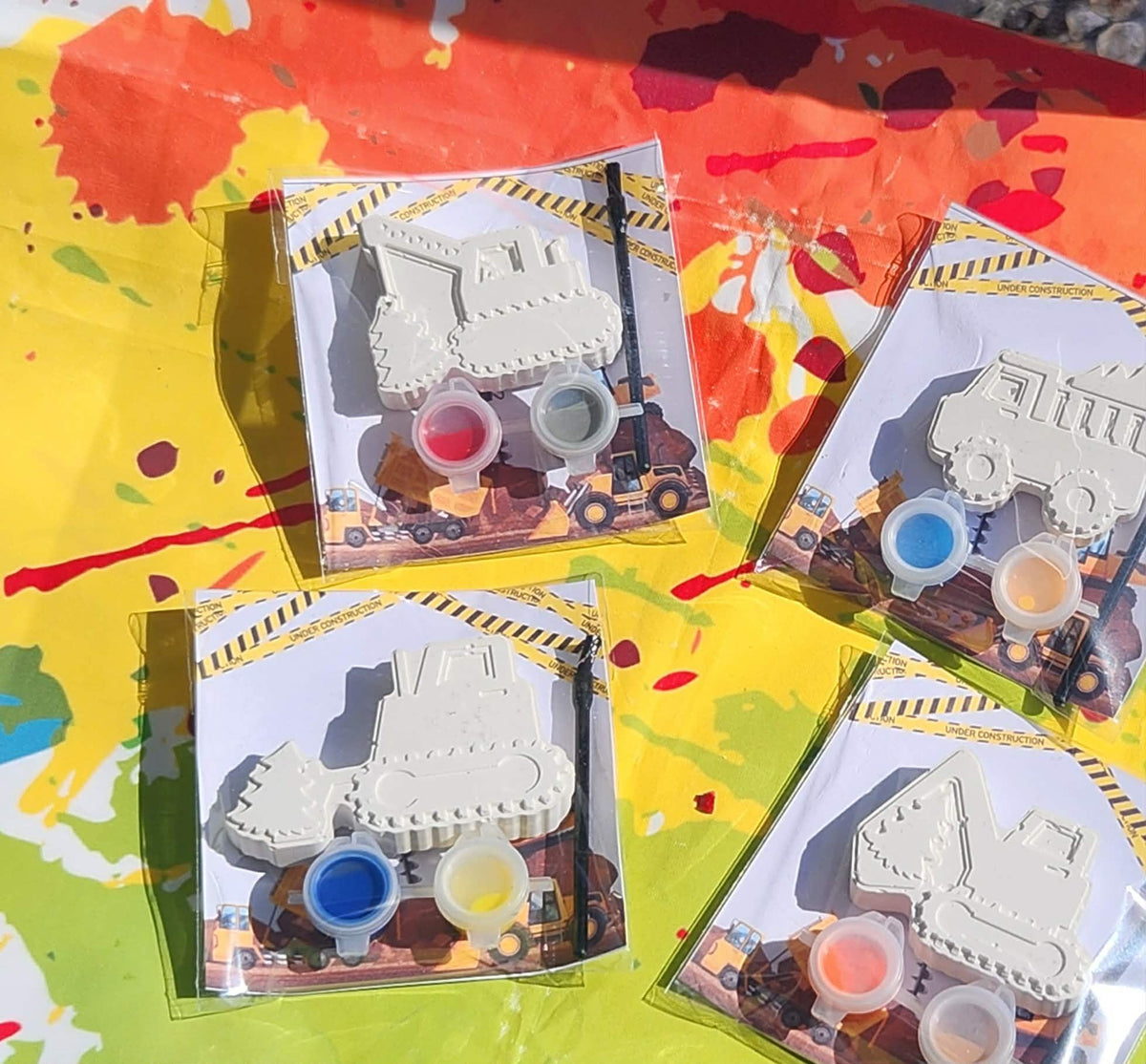 Construction Truck Paint Kit, DIY Kids Craft, Party Favor Activity Gift