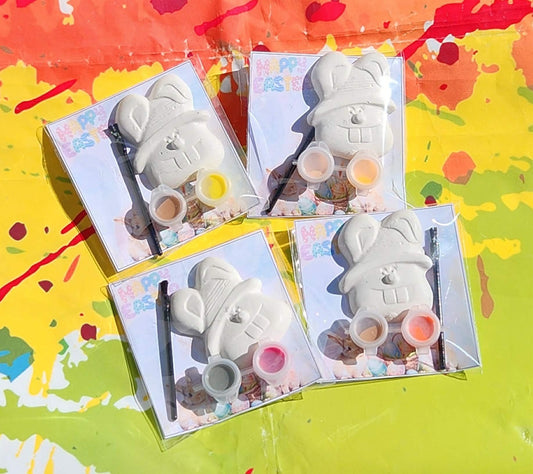 Easter Bunny Face Paint Kit – DIY Kids Easter Party Favor, Paint Your Own Plaster Craft, Spring Activity, Non Candy Easter Basket Gift