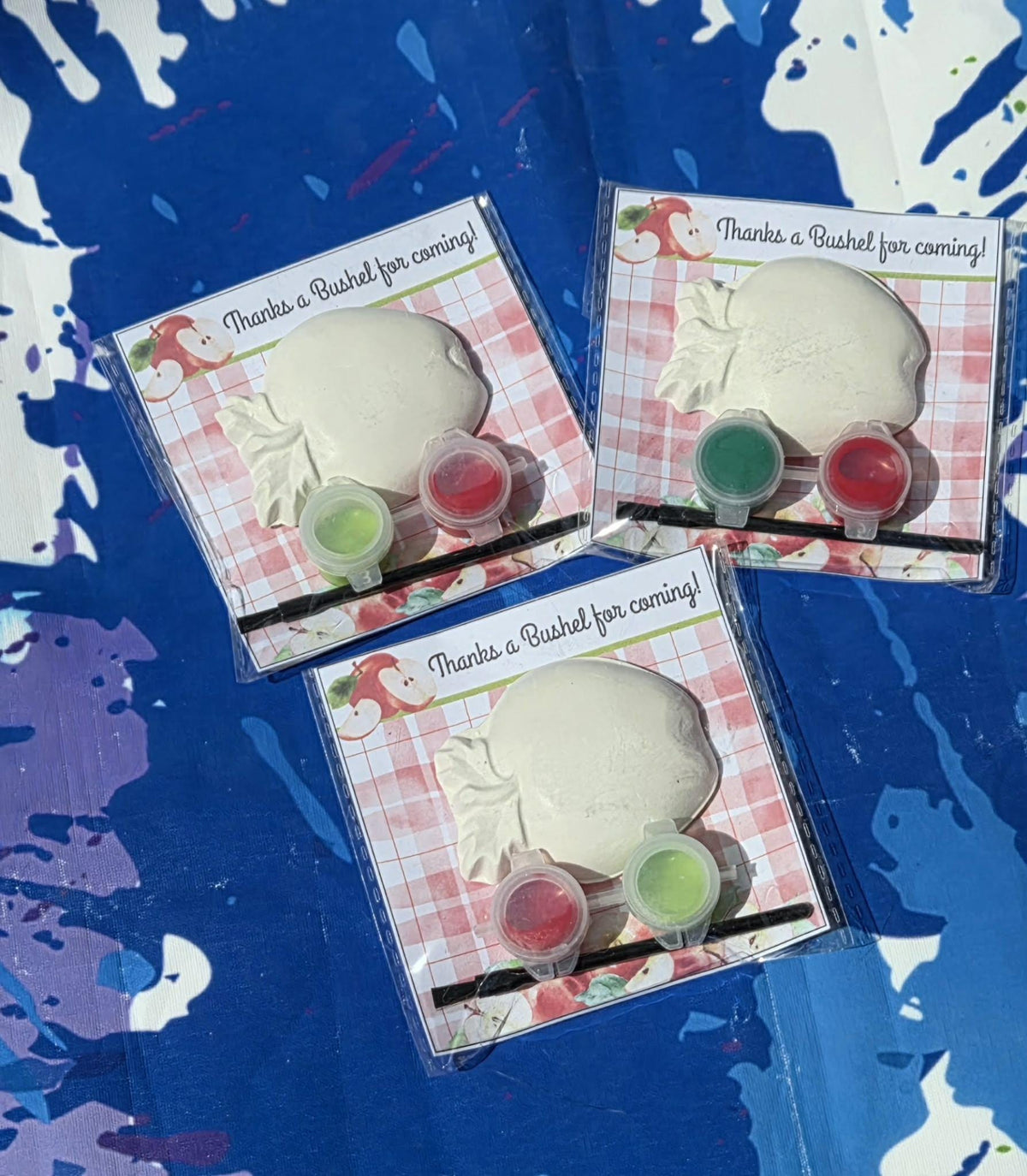 Apple Paint Kits for Kids | Back to School Party Favor | Teacher Appreciation Gift | Classroom Goodie Bag | Apple Art Activity