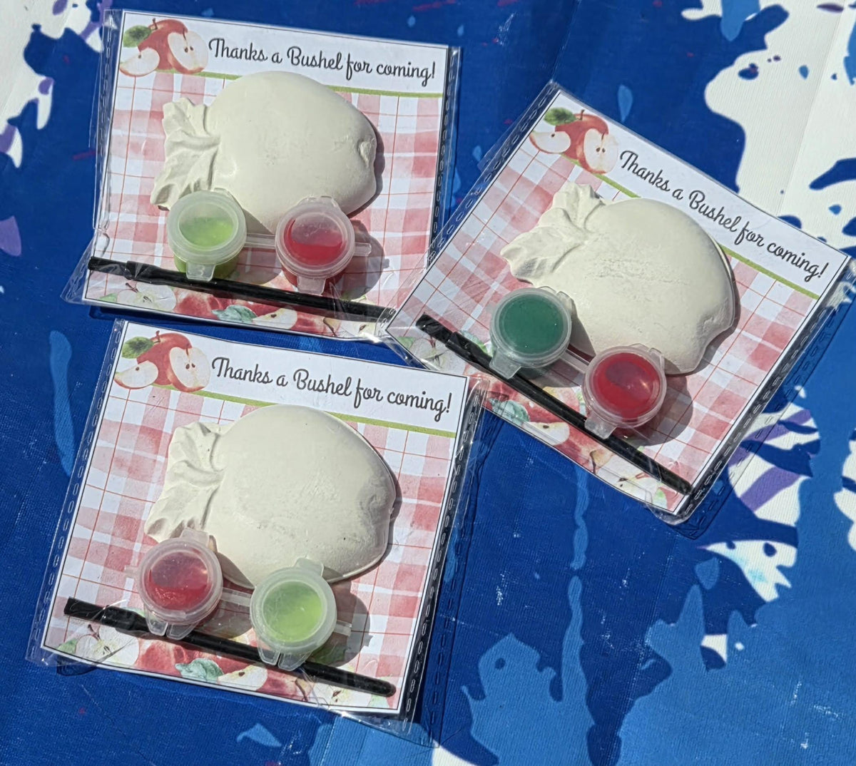 Apple Paint Kits for Kids | Back to School Party Favor | Teacher Appreciation Gift | Classroom Goodie Bag | Apple Art Activity