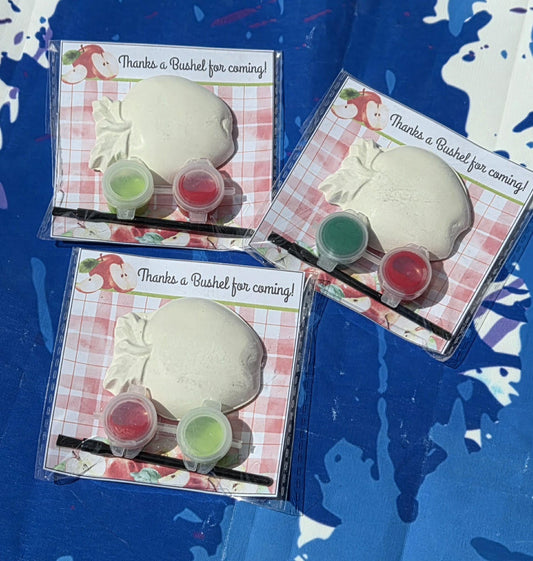Apple Paint Kits for Kids | Back to School Party Favor | Teacher Appreciation Gift | Classroom Goodie Bag | Apple Art Activity