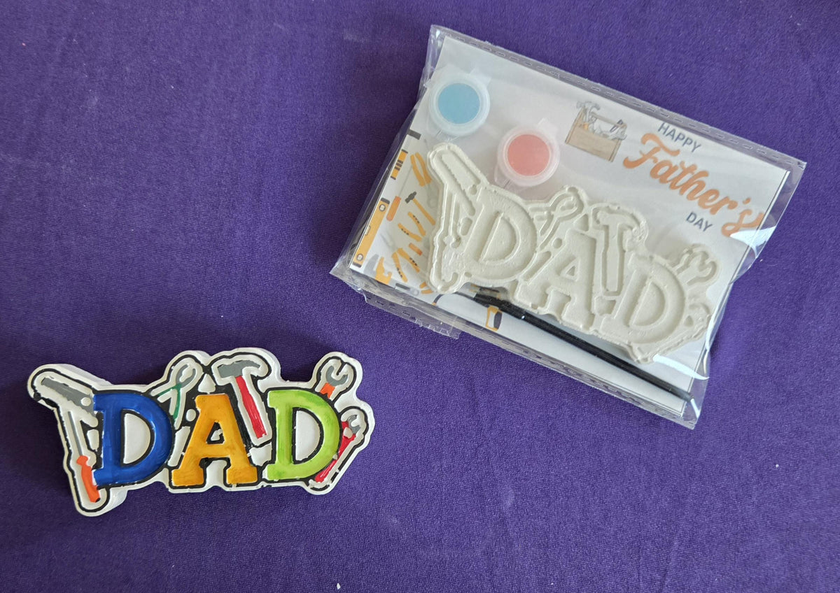 Father’s Day Classroom Craft for Kids – DIY Plaster Art Gift Activity for Preschool, Daycare, School Events, and Handmade Keepsakes