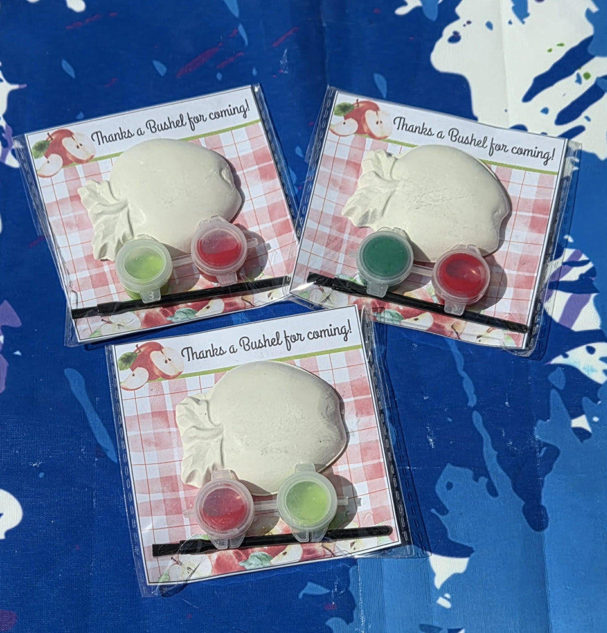 Apple Paint Kits for Kids | Back to School Party Favor | Teacher Appreciation Gift | Classroom Goodie Bag | Apple Art Activity