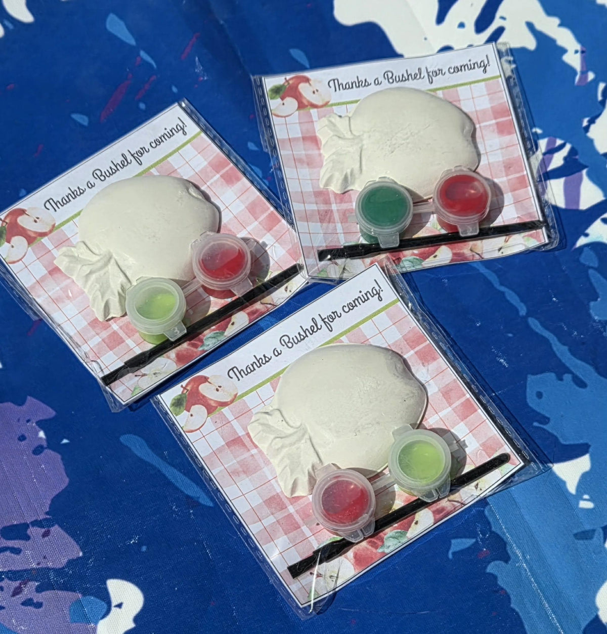 Apple Paint Kits for Kids | Back to School Party Favor | Teacher Appreciation Gift | Classroom Goodie Bag | Apple Art Activity