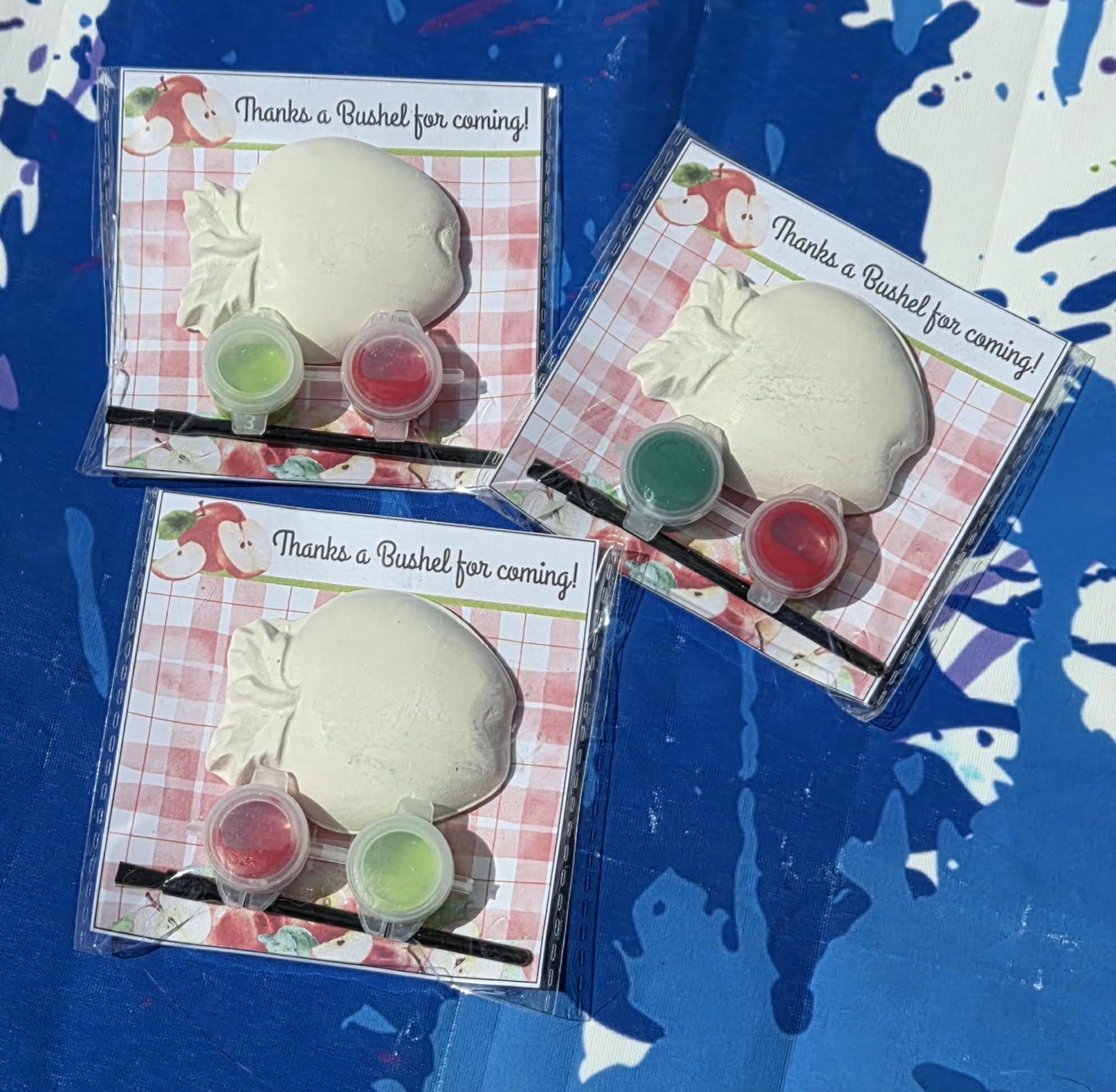 Apple Paint Kits for Kids | Back to School Party Favor | Teacher Appreciation Gift | Classroom Goodie Bag | Apple Art Activity