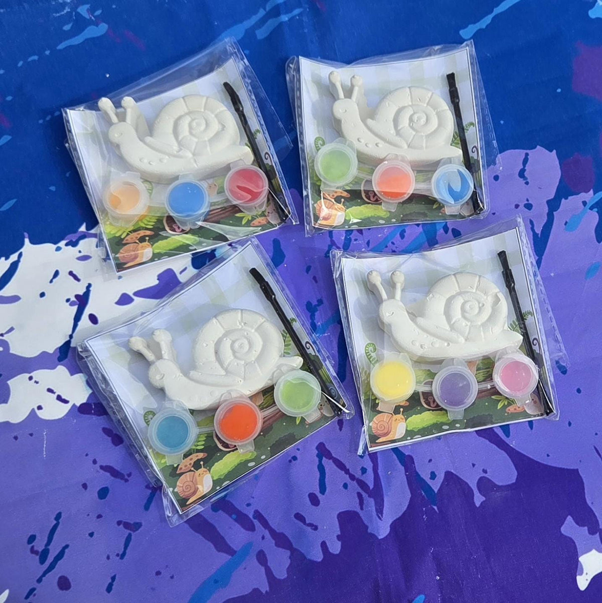 Snail Plaster Paint Kit for Kids – DIY Birthday Party Favor Craft, Creative Activity for Events and Celebrations