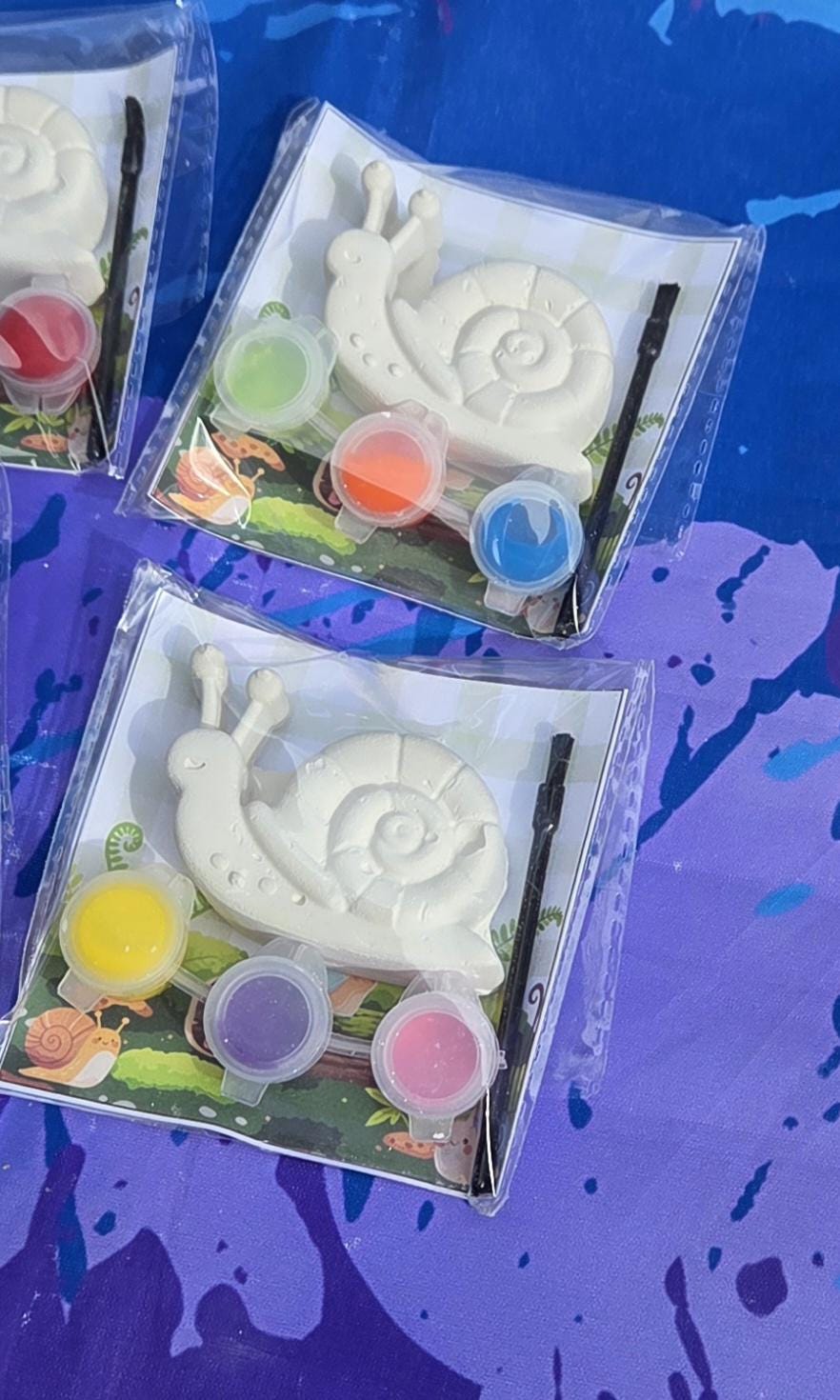 Snail Plaster Paint Kit for Kids – DIY Birthday Party Favor Craft, Creative Activity for Events and Celebrations
