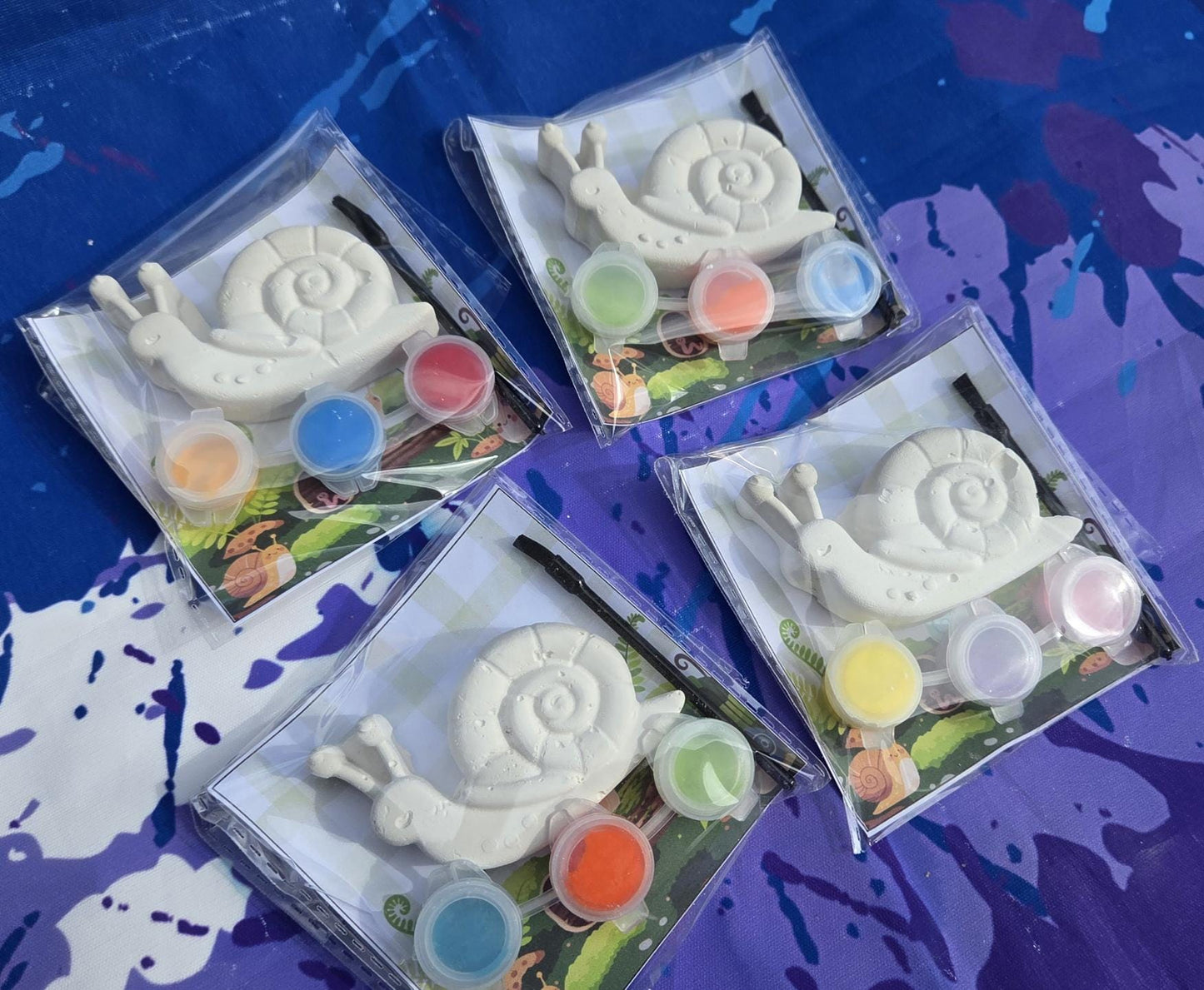 Snail Plaster Paint Kit for Kids – DIY Birthday Party Favor Craft, Creative Activity for Events and Celebrations