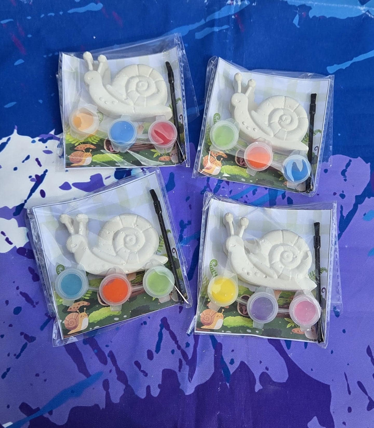 Snail Plaster Paint Kit for Kids – DIY Birthday Party Favor Craft, Creative Activity for Events and Celebrations