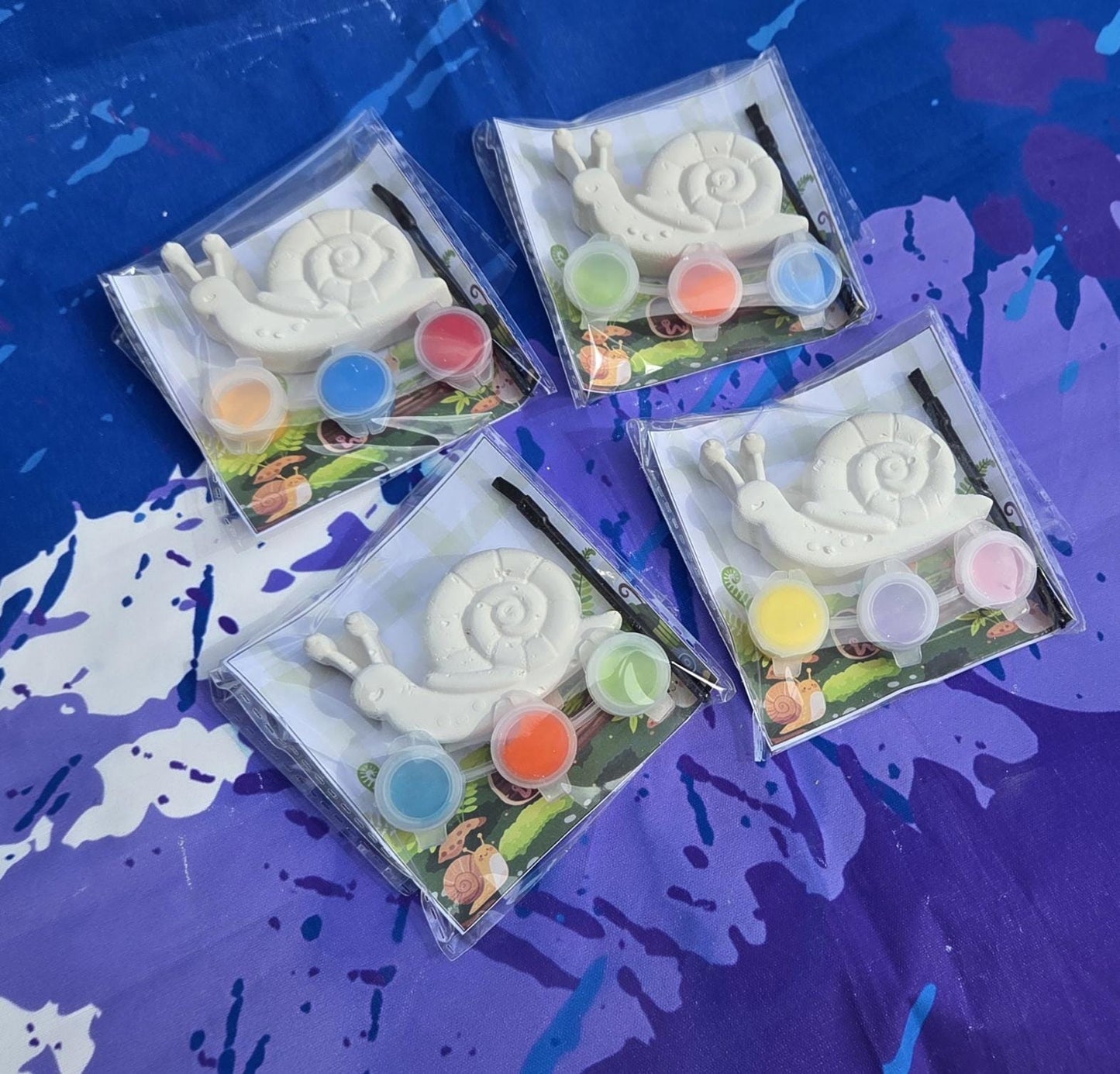 Snail Plaster Paint Kit for Kids – DIY Birthday Party Favor Craft, Creative Activity for Events and Celebrations