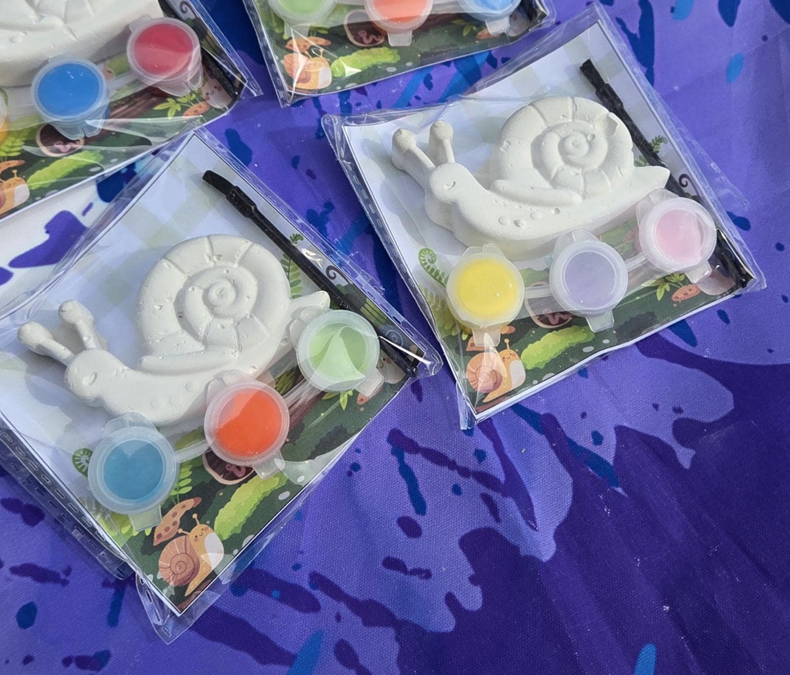 Snail Plaster Paint Kit for Kids – DIY Birthday Party Favor Craft, Creative Activity for Events and Celebrations