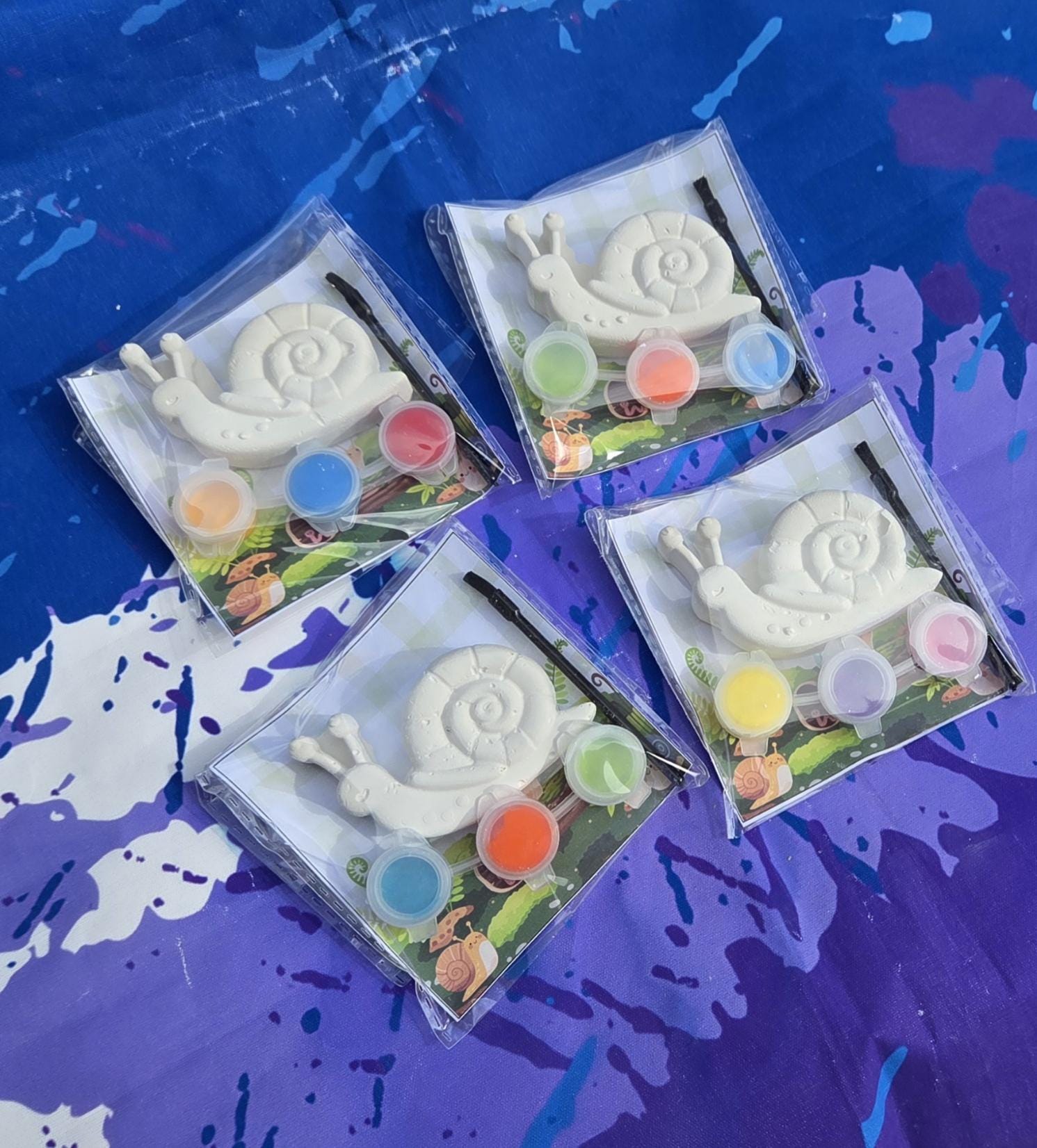 Snail Plaster Paint Kit for Kids – DIY Birthday Party Favor Craft, Creative Activity for Events and Celebrations